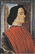 Sandro Botticelli Portrait of Giuliano de'Medici (mk36) oil painting on canvas